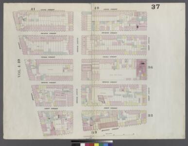 Plate 37: Map bounded by 5th Street, First Avenue, Houston Street, Bowery
