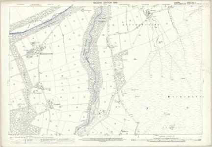 Durham XVI.4 (includes: Hunstanworth; Shotley High Quarter) - 25 Inch Map