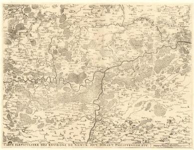 Carte particuliere des environs de Namur, Huy, Dinant, Philippeville, etc.