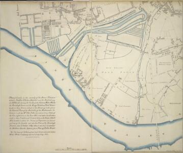 Plan of Lands in the vicinity of the River Thames between Pimlico, Chelsea Hospital and the Penitentiary at Millbank.