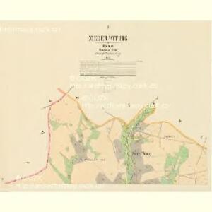 Nieder Wittig - c1409-1-001 - Kaiserpflichtexemplar der Landkarten des stabilen Katasters