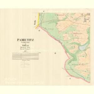 Pamietitz (Pamietice) - c5626-1-003 - Kaiserpflichtexemplar der Landkarten des stabilen Katasters