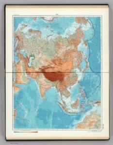 102-103.  Asia, Physical.  The World Atlas.
