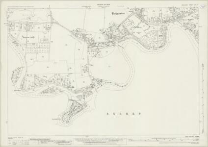 Middlesex XXIV.16 (includes: Chertsey; Shepperton; Walton Upon Thames; Weybridge) - 25 Inch Map