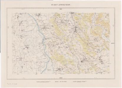Topographische Karte des Kantons Zürich (Wild-Karte): Blatt XXV: Affoltern am Albis