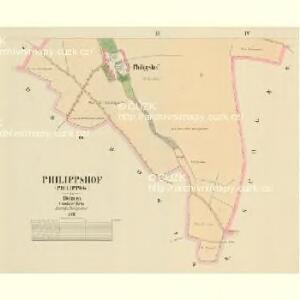 Philippshof (Philippow) - c1662-1-002 - Kaiserpflichtexemplar der Landkarten des stabilen Katasters