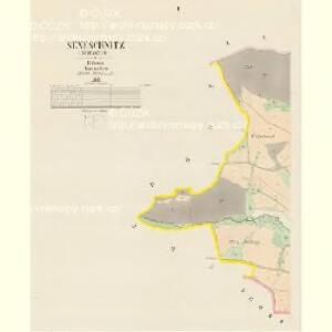 Seneschnitz (Senessnice) - c6842-1-002 - Kaiserpflichtexemplar der Landkarten des stabilen Katasters