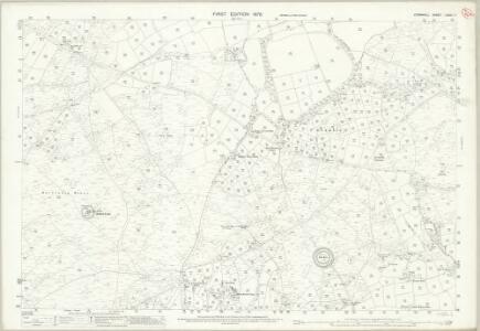 Cornwall LXXIII.7 (includes: Sancreed; St Buryan; St Just in Penwith) - 25 Inch Map
