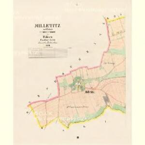 Milletitz - c4653-1-001 - Kaiserpflichtexemplar der Landkarten des stabilen Katasters