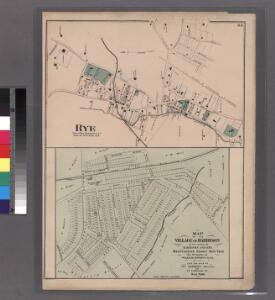 Map of the Village of Harrison, in the towns of Harrison and Rye, Westchester County N.Y.