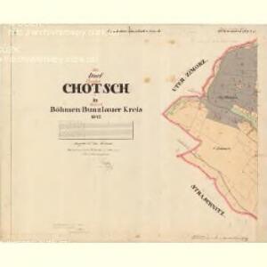 Chotsch - c2551-1-001 - Kaiserpflichtexemplar der Landkarten des stabilen Katasters