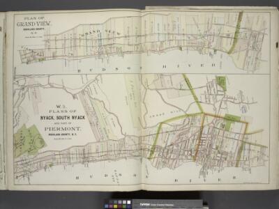 Plan of Grand View, Rockland County, N.Y. ; Plans of  Nyack, South Nyack and part of Piermont, Rockland County, N.Y.