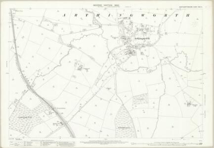 Northamptonshire XXIV.5 (includes: Arthingworth; Harrington; Kelmarsh) - 25 Inch Map