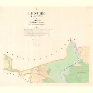 Lesche (Lestina) - m1504-1-001 - Kaiserpflichtexemplar der Landkarten des stabilen Katasters