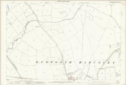 Leicestershire XLV.2 (includes: Burton Overy; Carlton Curlieu; Kibworth Harcourt) - 25 Inch Map