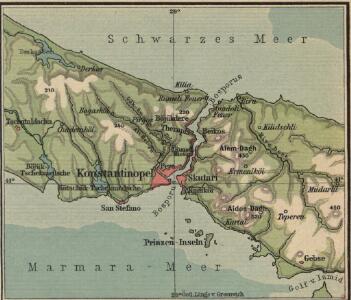 Italien und Balkanhalbinsel. Nebenkarten II. 2. Konstantinopel und der Bosporus