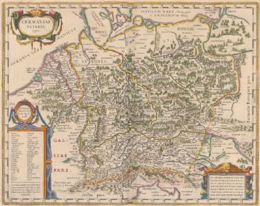 Germaniae Veteris, typus. [Karte], in: Theatrum orbis terrarum, sive, Atlas novus, Bd. 1, S. 316.