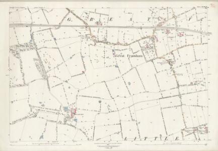 Norfolk XLVIII.13 (includes: Fransham; Little Dunham; Necton) - 25 Inch Map