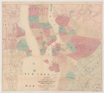 Map of the five cities of New York, Brooklyn, Jersey City, Hoboken & Hudson City : Southern sheet