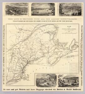 Map Boston & Maine Railroad.