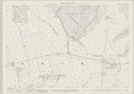 Cornwall XXXV.10 (includes: Broadoak; St Pinnock) - 25 Inch Map