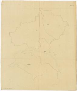 Vorlagen für die Topographische Karte des Kantons Zürich (Wild-Karte): Pausen mit Gemeindegrenzen: Blatt 21: Wil und umliegende Gemeinden