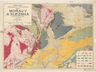 Přehledná geologická a tektonická mapa Moravy a Slezska