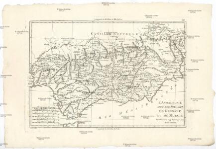 L'Andalousie avec les royaumes de Grenade et de Murcie