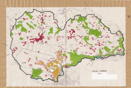 Dürnten: Definition der Siedlungen für die eidgenössische Volkszählung am 01.12.1960; Siedlungskarte Nr. 52