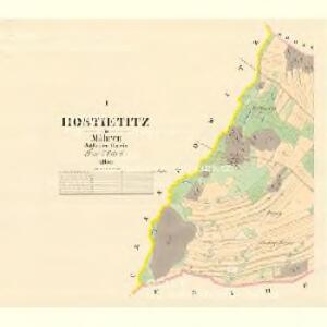 Hostietitz - m0854-1-001 - Kaiserpflichtexemplar der Landkarten des stabilen Katasters
