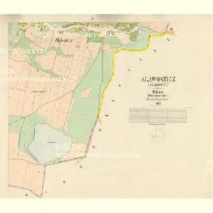 Slawostitz (Slawostic) - c7022-1-004 - Kaiserpflichtexemplar der Landkarten des stabilen Katasters