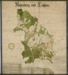 Mapa vsí Rychmburk a Lažany