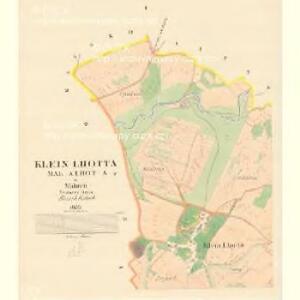 Klein Lhotta (Mala Lhota) - m1521-2-001 - Kaiserpflichtexemplar der Landkarten des stabilen Katasters