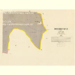 Dobronitz - c1184-1-005 - Kaiserpflichtexemplar der Landkarten des stabilen Katasters
