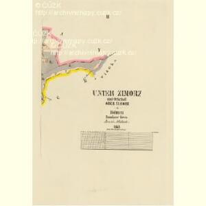 Unter Zimorz - c1415-1-002 - Kaiserpflichtexemplar der Landkarten des stabilen Katasters