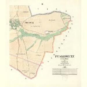 Puskowetz (Puskowec) - m2493-1-002 - Kaiserpflichtexemplar der Landkarten des stabilen Katasters