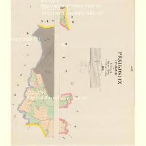 Przikositz (Přikosic) - c6240-1-001 - Kaiserpflichtexemplar der Landkarten des stabilen Katasters
