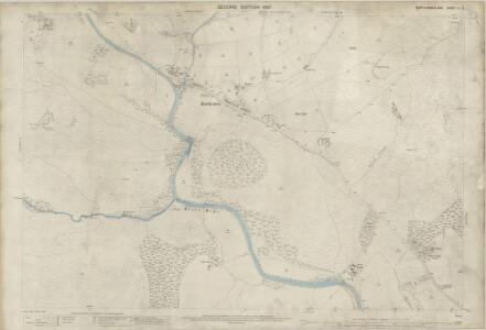 Northumberland (Old Series) LI.2 (includes: Rochester Ward; Troughend) - 25 Inch Map