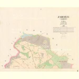 Záhořzy (Zahoři) - c9055-1-001 - Kaiserpflichtexemplar der Landkarten des stabilen Katasters