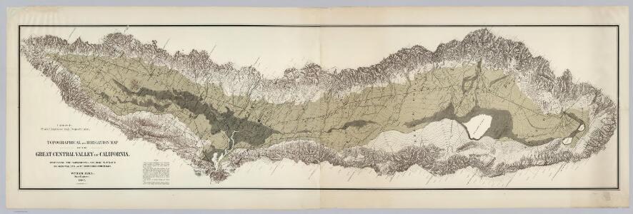 Topographical and Irrigation Map of the Great Central Valley of California.