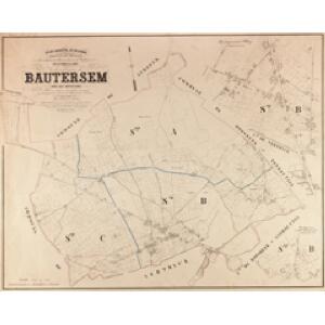 Plan parcellaire de la commune de Bautersem : avec les mutations