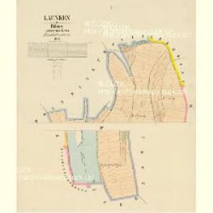Launken - c4257-1-001 - Kaiserpflichtexemplar der Landkarten des stabilen Katasters