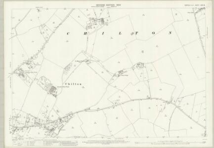 Suffolk LXXII.16 (includes: Chilton; Great Cornard; Great Waldingfield; Sudbury) - 25 Inch Map