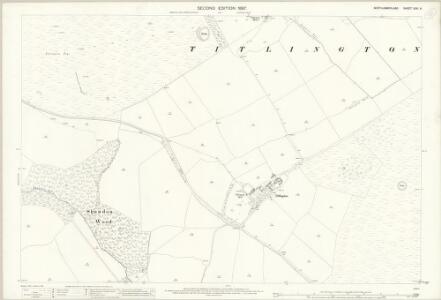 Northumberland (Old Series) XXXI.5 (includes: Shawdon; Titlington) - 25 Inch Map