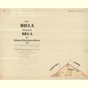 Biela - c0180-1-001 - Kaiserpflichtexemplar der Landkarten des stabilen Katasters