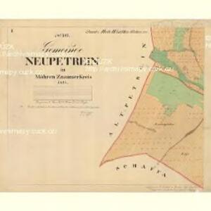 Neu Petrein - m2080-1-001 - Kaiserpflichtexemplar der Landkarten des stabilen Katasters
