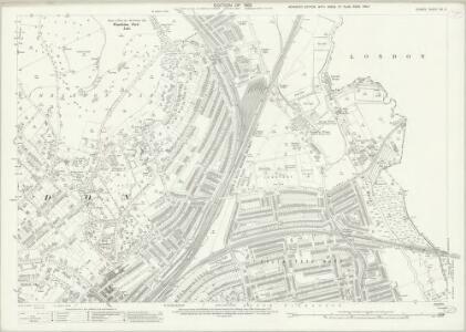 Surrey VII.11 (includes: Wandsworth Borough; Wimbledon St Mary) - 25 Inch Map