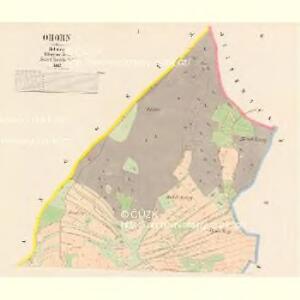 Ohorn - c2790-1-001 - Kaiserpflichtexemplar der Landkarten des stabilen Katasters
