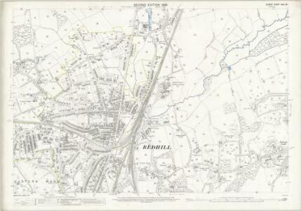 Surrey XXVI.16 (includes: Reigate) - 25 Inch Map