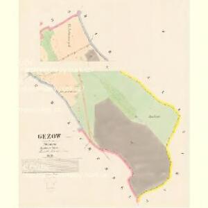 Gežow - c2888-1-001 - Kaiserpflichtexemplar der Landkarten des stabilen Katasters